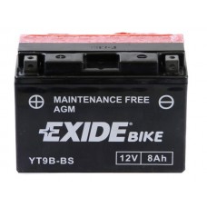 Акумулятор (8Ah, 110A) AGM сухозаряджений EXIDE YT9B-BS = ET9B-BS
