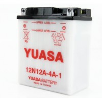 Аккумулятор (12Ah, 110A) кислотный YUASA 12N12A-4A-1