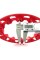 Накладка ковпак на диск для квадроциклів Spark ATV 110 125-8 (R8) червоний 
