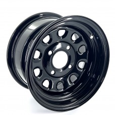 Задній колісний диск квадроцикла (R12, 4х110, 25x8-12, 25x10-12) ITP Steel Delta Black