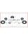Запчастини для китайського квадроцикла ATV 110 ATV 125 ATV 150 250 400 500 600 700 Hummer Shineray