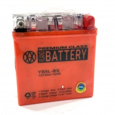 Аккумулятор на мопед (12V, 5A) гелевый 12N5L-BS (YB5L-BS) (120×60×130)