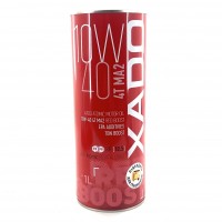 Масло синтетическое двигателя квадроцикла мотоцикла XADO Atomic Oil 10W-40 4T MA2 RED BOOST 